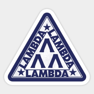 LAMBDA LAMBDA LAMBDA Triangle Symbol Sticker